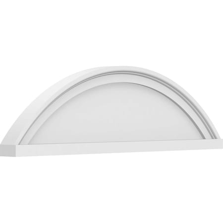 Ekena Millwork Segment Arch Smooth Architectural Grade PVC Pediment, 28"W x 8"H x 2"P PEDPS028X080SEG00
